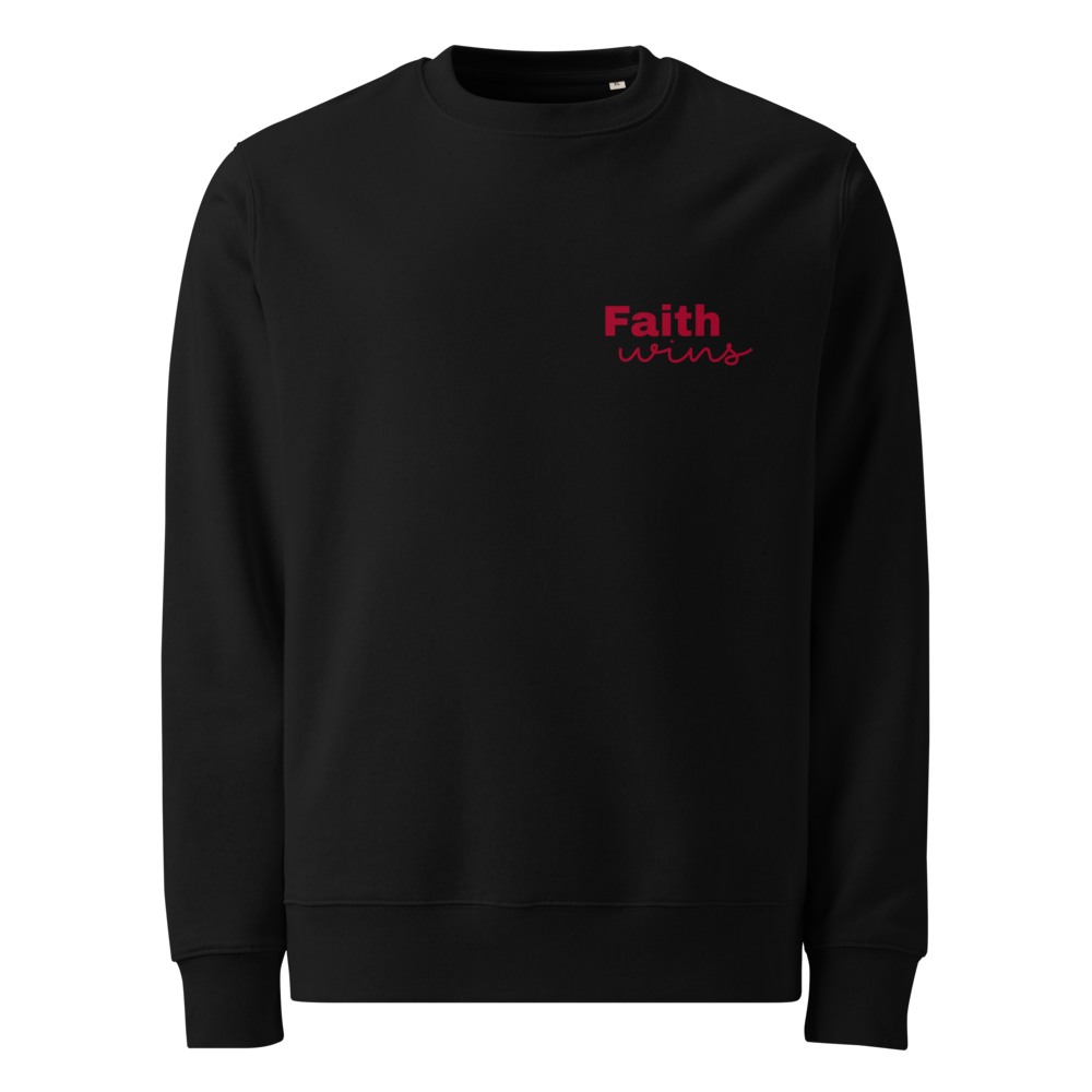 Faith Wins | Unisex Organic Cotton Sweatshirt
