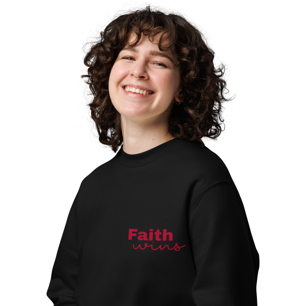 Faith Wins | Unisex Organic Cotton Sweatshirt