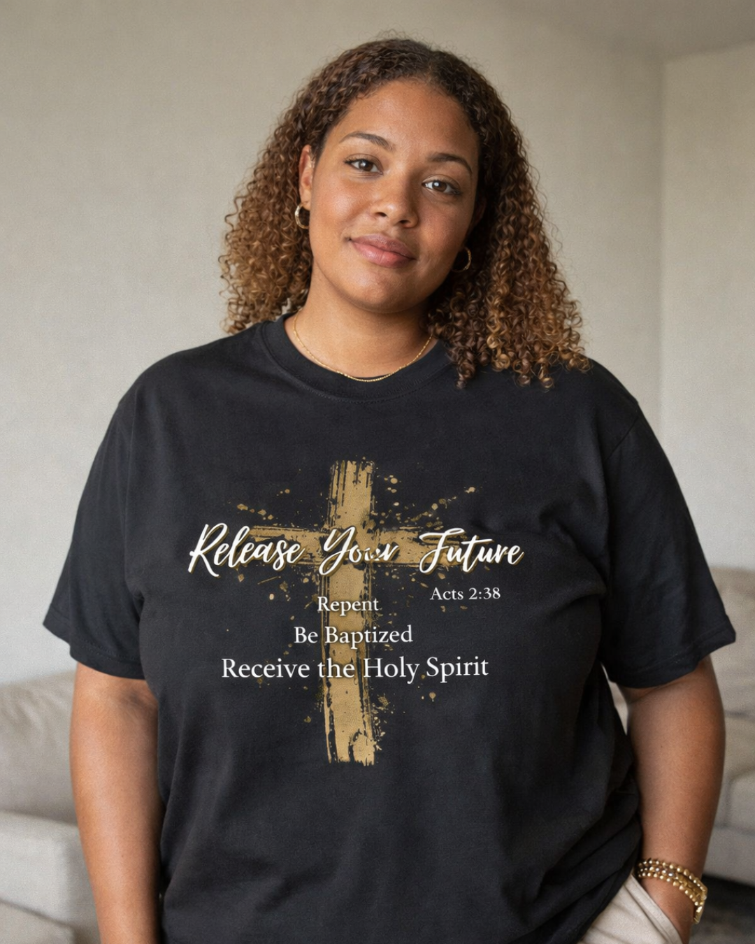 Acts 2: 38 Garment-Dyed T-Shirt | Statement Tee