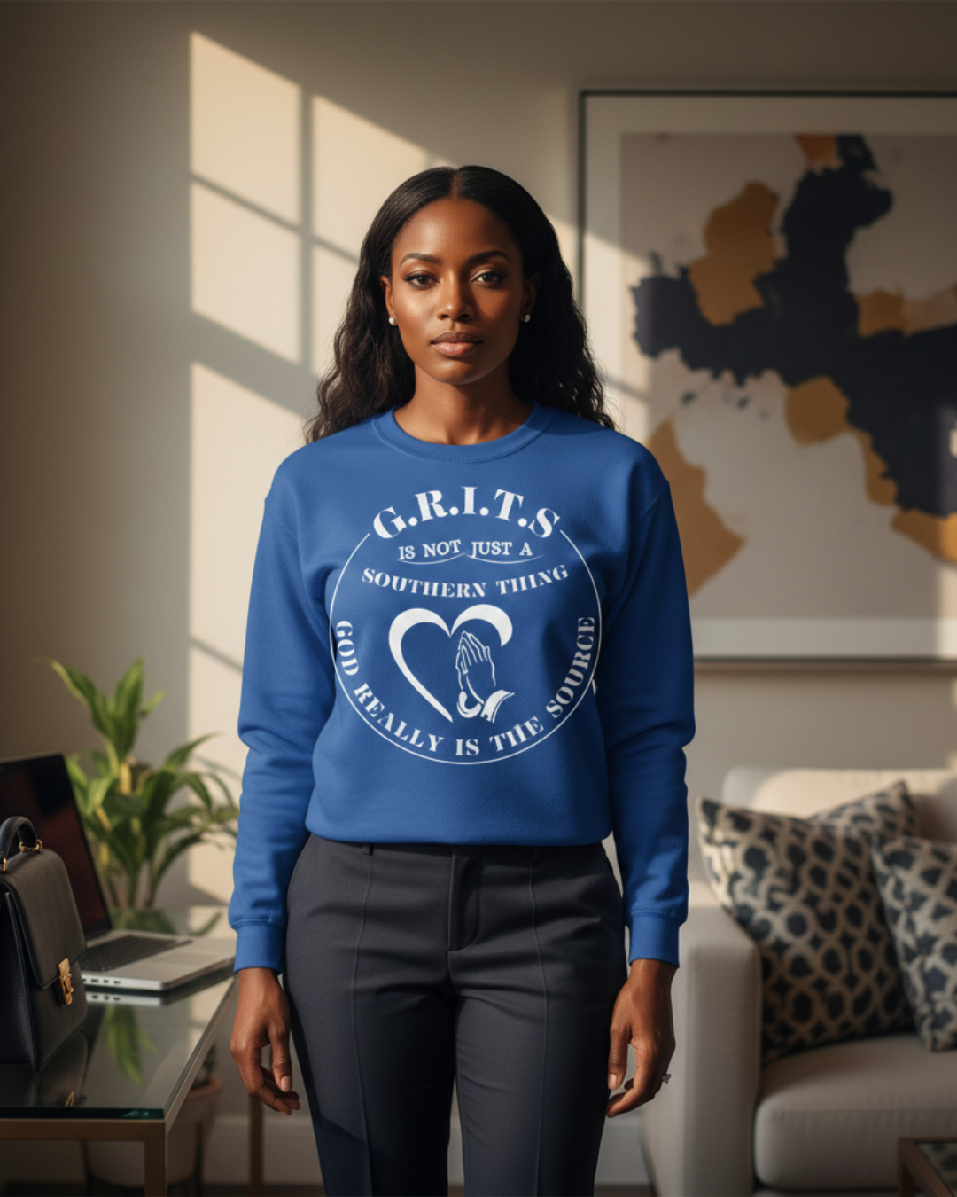 Women's Christian Sweatshirt – G.R.I.TS Sweatshirt | Faith-Based Apparel