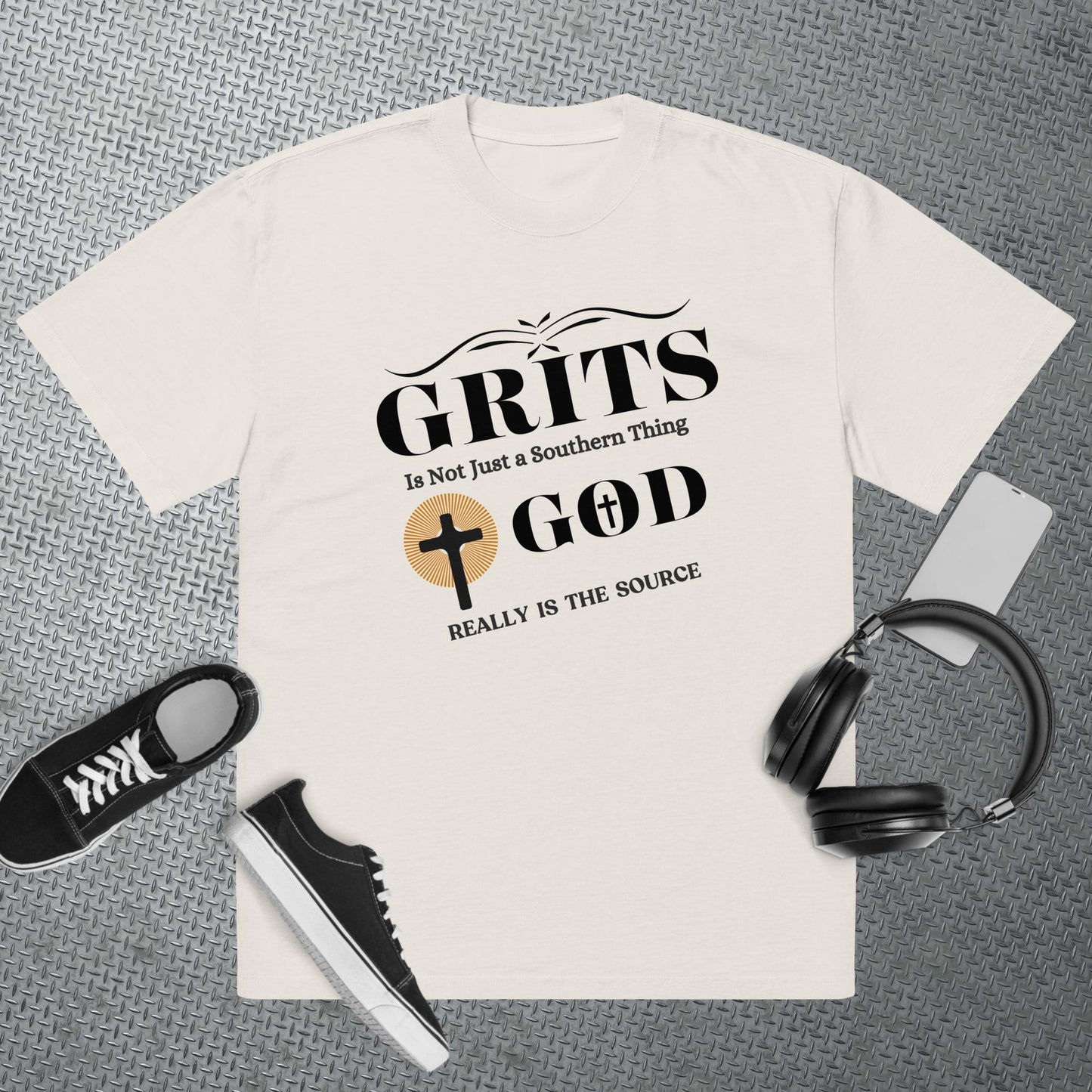 Unisex Oversized faded T-Shirt – God Really Is The Source