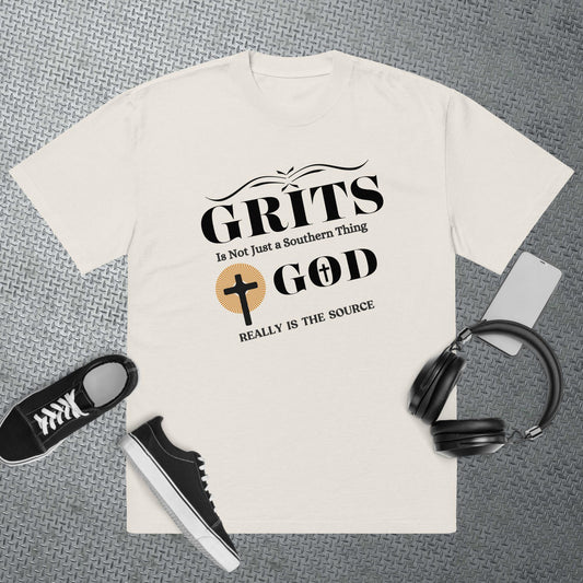 Unisex Oversized faded T-Shirt – God Really Is The Source